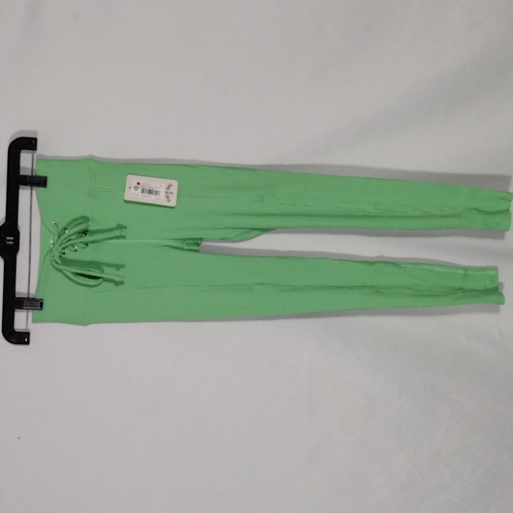 NWT Year of Ours Green Watermelon Ribbed Football Leggings Women's Size XS